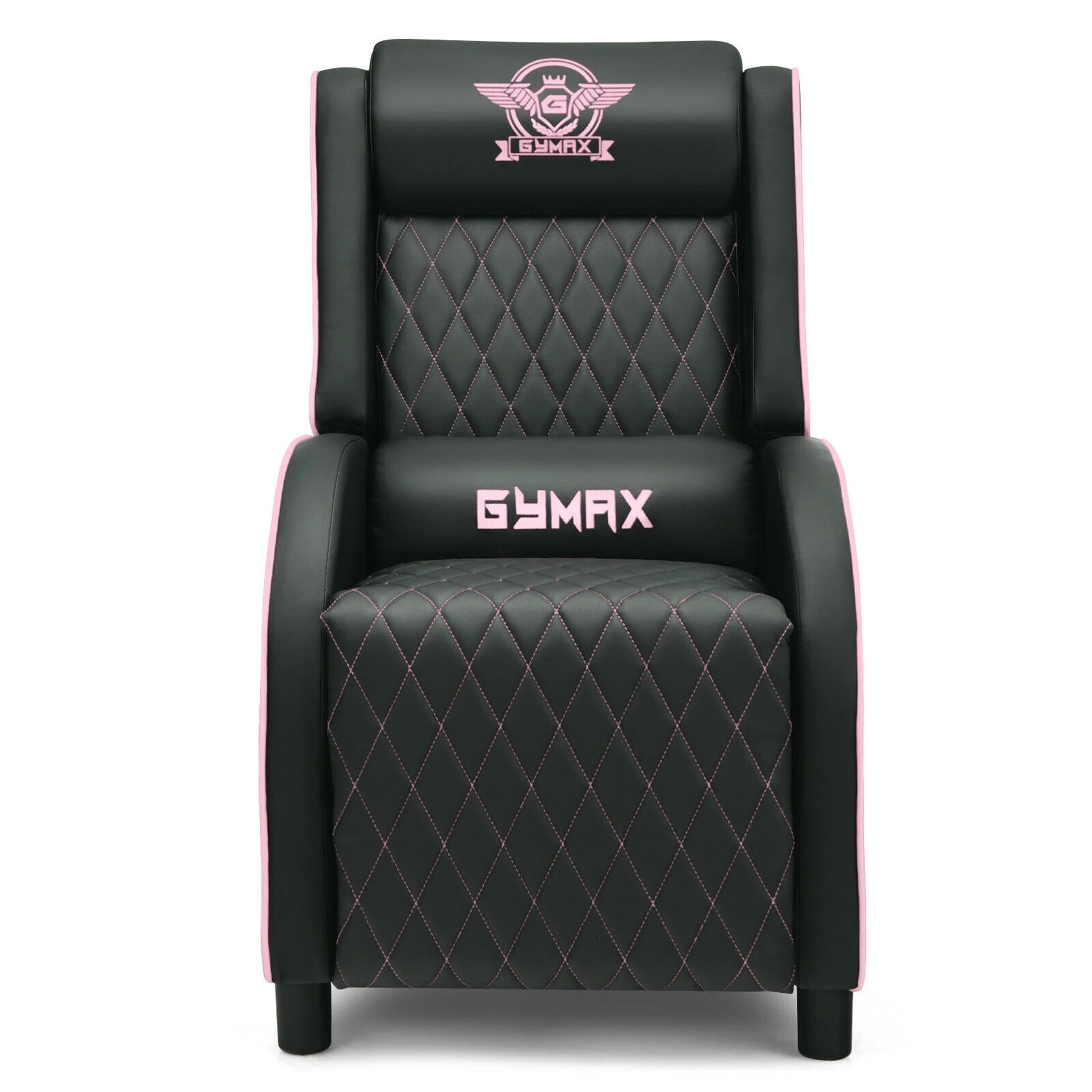 Massage Gaming Recliner Chair Leather Single Sofa Home Theater Seat Pink