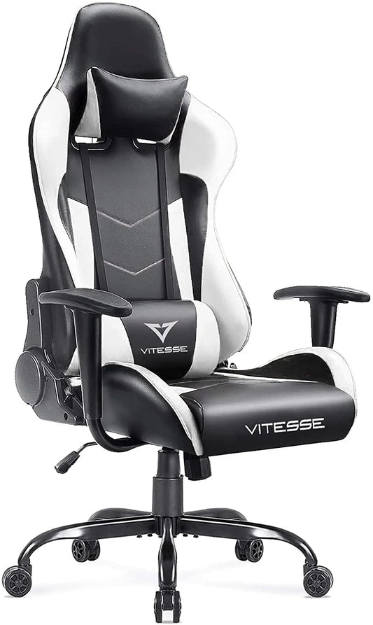 Gaming Chair, 2024 Racing Style Gamer Chair for Teens,Comfortable High Back Game Chair,Lumbar Support and Headrest Computer Desk Chair with Height Adjustable Swivel Office Chair